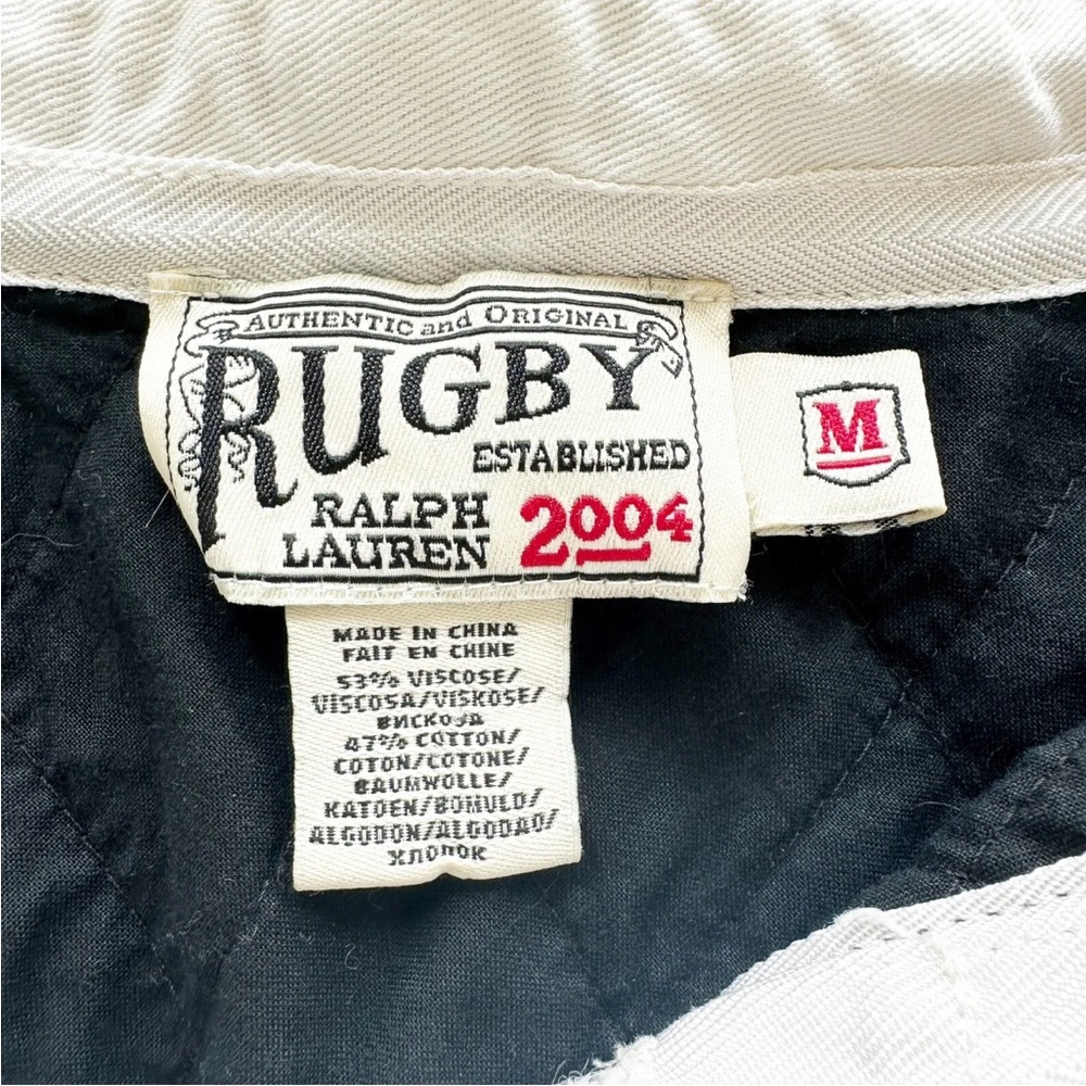 Ralph Lauren Rugby 2004 Polo Long Sleeve Shirt Medium Crest Embroidered Vintage - Picture 6 of 11